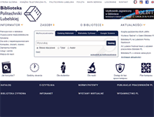 Tablet Screenshot of biblioteka.pollub.pl